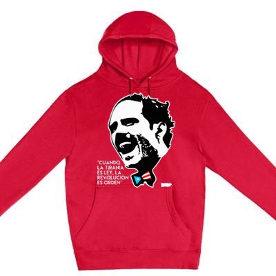 La Revolucion Es Orden Albizu Premium Pullover Hoodie