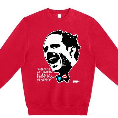 La Revolucion Es Orden Albizu Premium Crewneck Sweatshirt