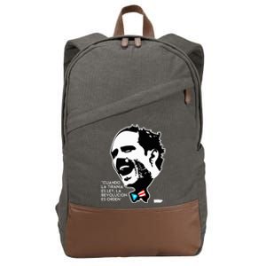 La Revolucion Es Orden Albizu Cotton Canvas Backpack