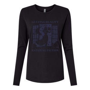 Leaving Reality Entering Fiction Womens Cotton Relaxed Long Sleeve T-Shirt