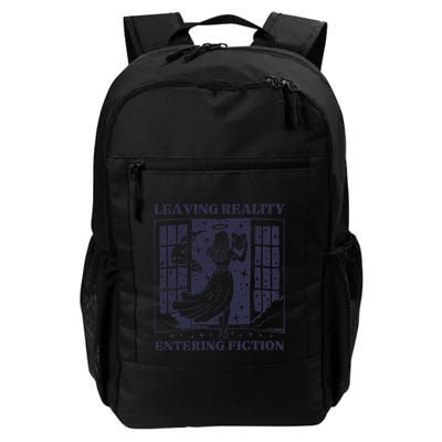 Leaving Reality Entering Fiction Daily Commute Backpack