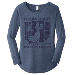 Leaving Reality Entering Fiction Women's Perfect Tri Tunic Long Sleeve Shirt