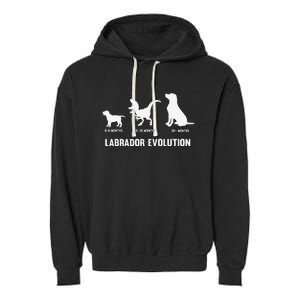 Labrador Retriever Evolution Design for a Labrador Owner Garment-Dyed Fleece Hoodie