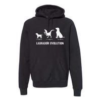 Labrador Retriever Evolution Design for a Labrador Owner Premium Hoodie