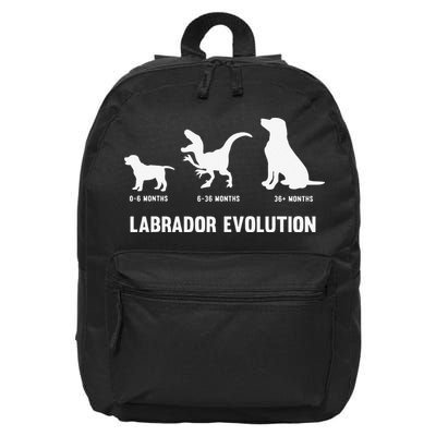 Labrador Retriever Evolution Design for a Labrador Owner 16 in Basic Backpack