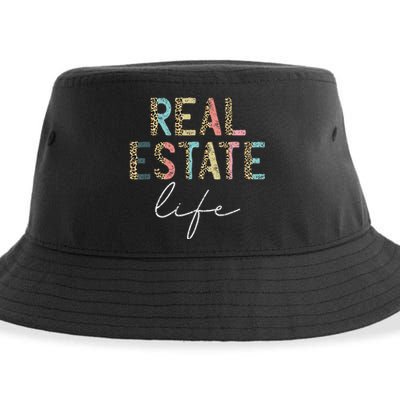 Leopard Real Estate Life Agent Realtor Investor Home Broker Sustainable Bucket Hat