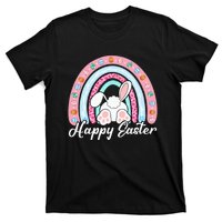 Leopard Rainbow Easter Bunny Rabbit Happy Easter Teacher T-Shirt