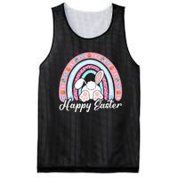 Leopard Rainbow Easter Bunny Rabbit Happy Easter Teacher Mesh Reversible Basketball Jersey Tank