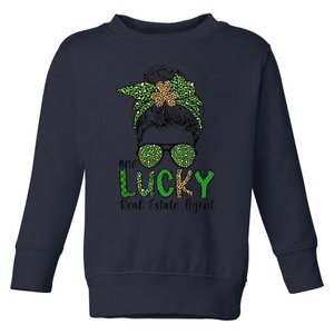 Lucky Real Estate Agent St. Patrick's Day Real Estate Agents Toddler Sweatshirt