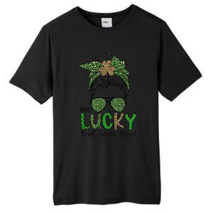 Lucky Real Estate Agent St. Patrick's Day Real Estate Agents Tall Fusion ChromaSoft Performance T-Shirt