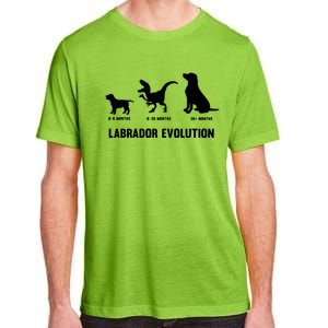 Labrador Retriever Evolution Design For A Labrador Owner Adult ChromaSoft Performance T-Shirt