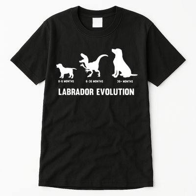 Labrador Retriever Evolution Design For A Labrador Owner Tall T-Shirt