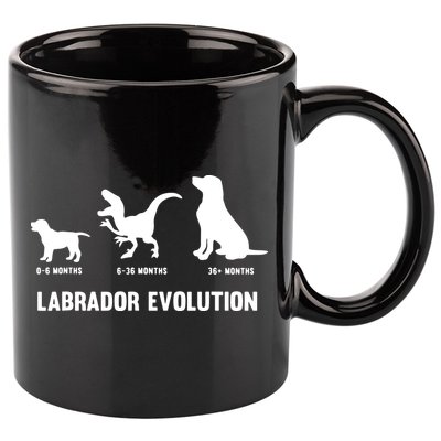 Labrador Retriever Evolution Design For A Labrador Owner 11oz C Handle Ceramic Mug