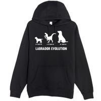 Labrador Retriever Evolution Design For A Labrador Owner Premium Pullover Hoodie