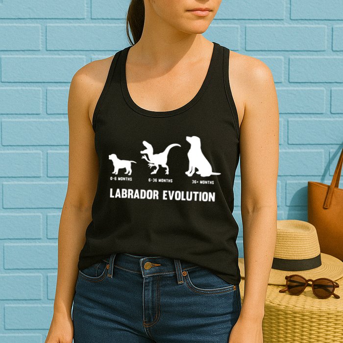 Labrador Retriever Evolution Design For A Labrador Owner Womens Tank Top