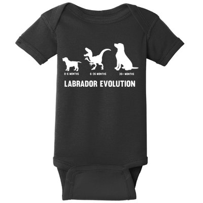 Labrador Retriever Evolution Design For A Labrador Owner Baby Bodysuit