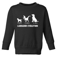 Labrador Retriever Evolution Design For A Labrador Owner Toddler Sweatshirt