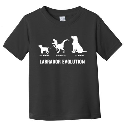 Labrador Retriever Evolution Design For A Labrador Owner Toddler T-Shirt