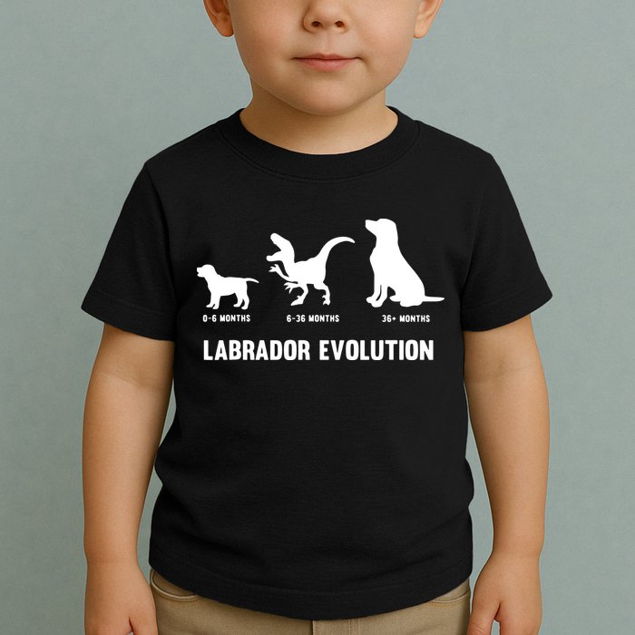 Labrador Retriever Evolution Design For A Labrador Owner Toddler T-Shirt