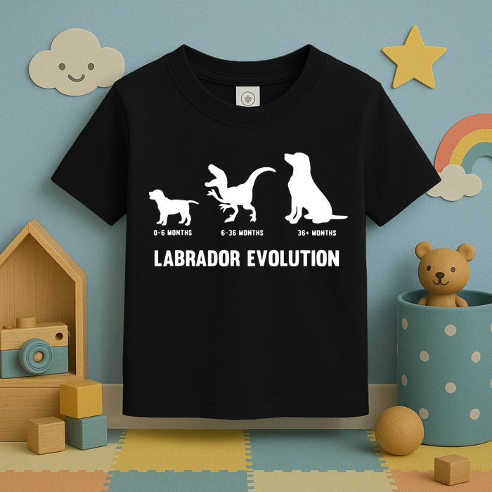 Labrador Retriever Evolution Design For A Labrador Owner Toddler T-Shirt