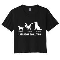Labrador Retriever Evolution Design For A Labrador Owner Crop Top