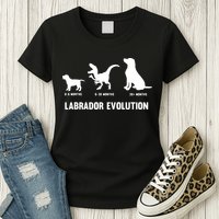 Labrador Retriever Evolution Design For A Labrador Owner Womens T-Shirt