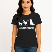 Labrador Retriever Evolution Design For A Labrador Owner Womens T-Shirt