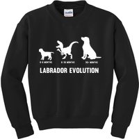Labrador Retriever Evolution Design For A Labrador Owner Kids Sweatshirt