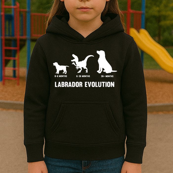 Labrador Retriever Evolution Design For A Labrador Owner Kids Hoodie
