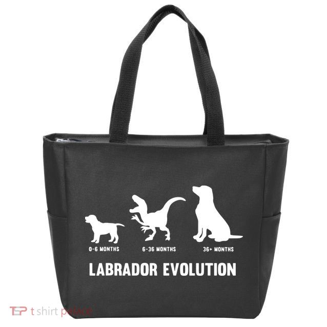 Labrador Retriever Evolution Design For A Labrador Owner Zip Tote Bag