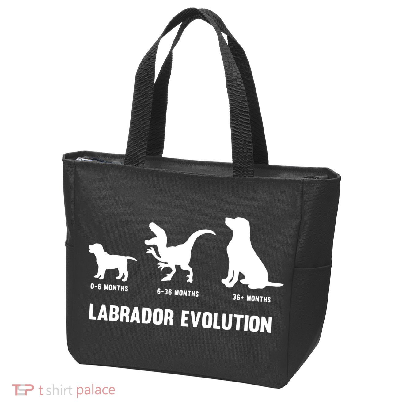 Labrador Retriever Evolution Design For A Labrador Owner Zip Tote Bag