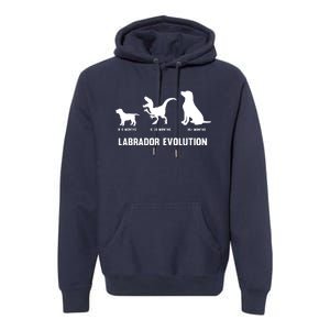 Labrador Retriever Evolution Design For A Labrador Owner Premium Hoodie