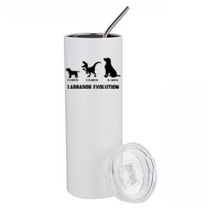 Labrador Retriever Evolution Design For A Labrador Owner Stainless Steel Tumbler