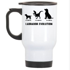 Labrador Retriever Evolution Design For A Labrador Owner Stainless Steel Travel Mug