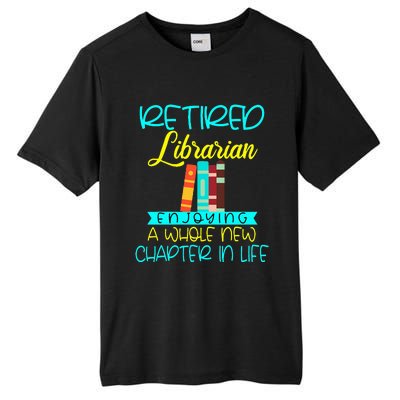 Librarian Retirement Funny Retired Mom Grandma Library Tall Fusion ChromaSoft Performance T-Shirt