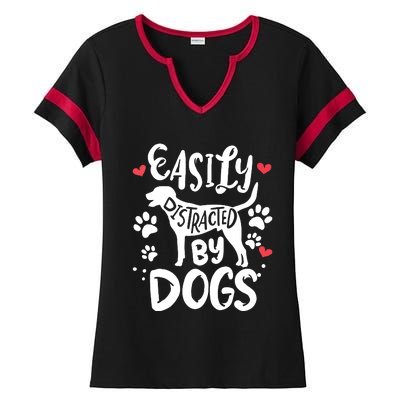 Labrador Retriever Funny Ladies Halftime Notch Neck Tee