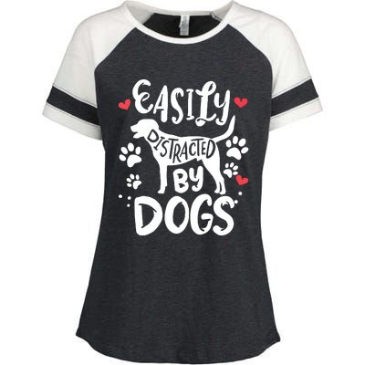 Labrador Retriever Funny Enza Ladies Jersey Colorblock Tee