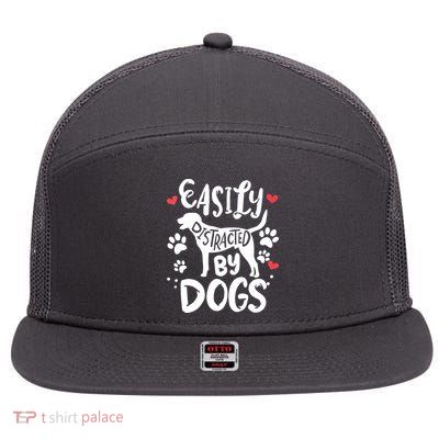 Labrador Retriever Funny 7 Panel Mesh Trucker Snapback Hat