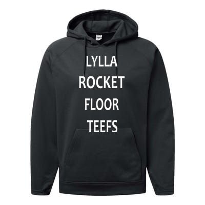 LYLLA ROCKET FLOOR TEEFS Performance Fleece Hoodie