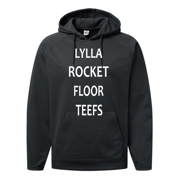 LYLLA ROCKET FLOOR TEEFS Performance Fleece Hoodie