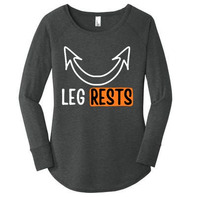 Leg Rest Funny Cuckold Pussy Eater Adult Humor Women's Perfect Tri Tunic Long Sleeve Shirt