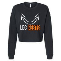 Leg Rest Funny Cuckold Pussy Eater Adult Humor Cropped Pullover Crew