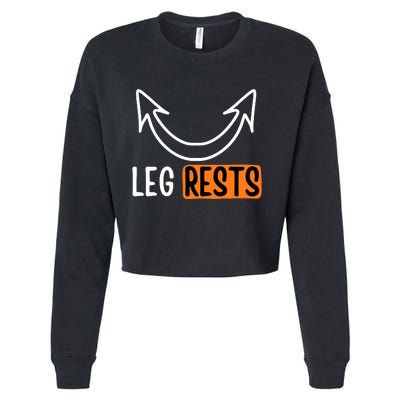 Leg Rest Funny Cuckold Pussy Eater Adult Humor Cropped Pullover Crew