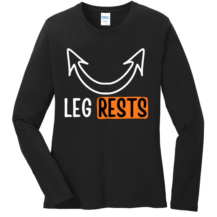 Leg Rest Funny Cuckold Pussy Eater Adult Humor Ladies Long Sleeve Shirt