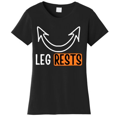 Leg Rest Funny Cuckold Pussy Eater Adult Humor Women's T-Shirt