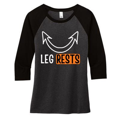 Leg Rest Funny Cuckold Pussy Eater Adult Humor Women's Tri-Blend 3/4-Sleeve Raglan Shirt