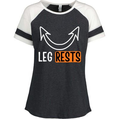 Leg Rest Funny Cuckold Pussy Eater Adult Humor Enza Ladies Jersey Colorblock Tee