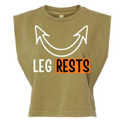 Leg Rest Funny Cuckold Pussy Eater Adult Humor Garment-Dyed Women's Muscle Tee