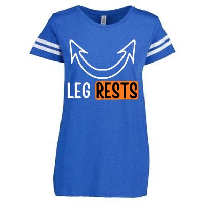 Leg Rest Funny Cuckold Pussy Eater Adult Humor Enza Ladies Jersey Football T-Shirt