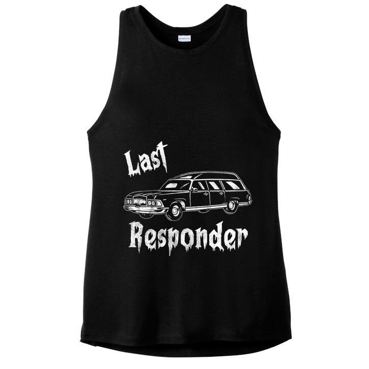 Last Responder Funny Old Classic Car Ladies PosiCharge Tri-Blend Wicking Tank